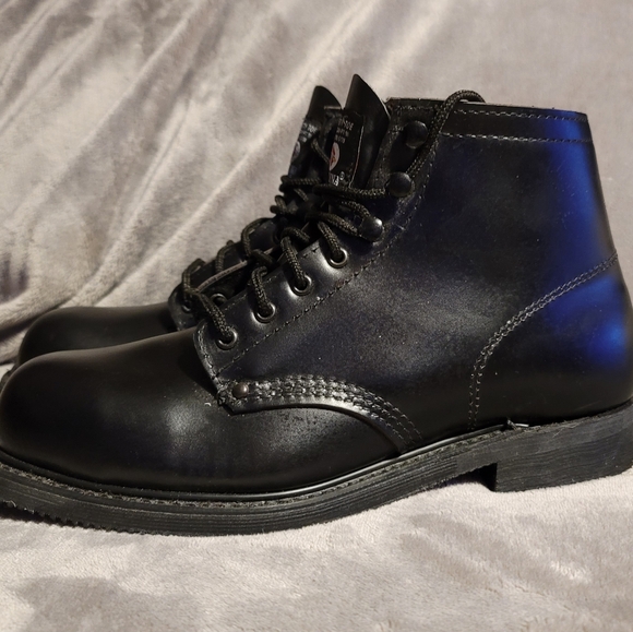 Carolina Steel Toe Oil Resistant Leather Men's Work Boots Sz 8 - Picture 10 of 10